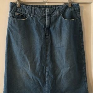 Vintage Club Monaco jean skirt